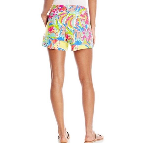 Lilly Pulitzer The Callahan Short Casa Banana Print 100% Cotton Floral Colorful - Picture 2 of 14